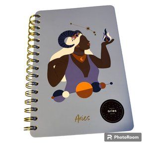 Be Rooted Zodiac ARIES Spiral Bound College Ruled Hard Cover Journal